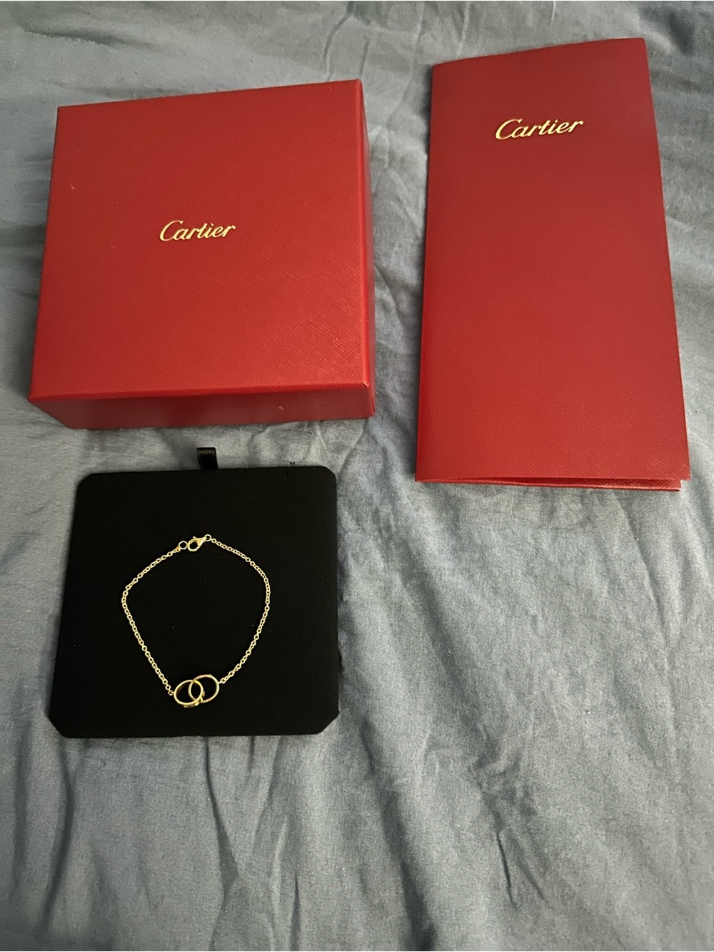 Authentic Cartier Love Bracelet On Chain - Picture 9 of 9
